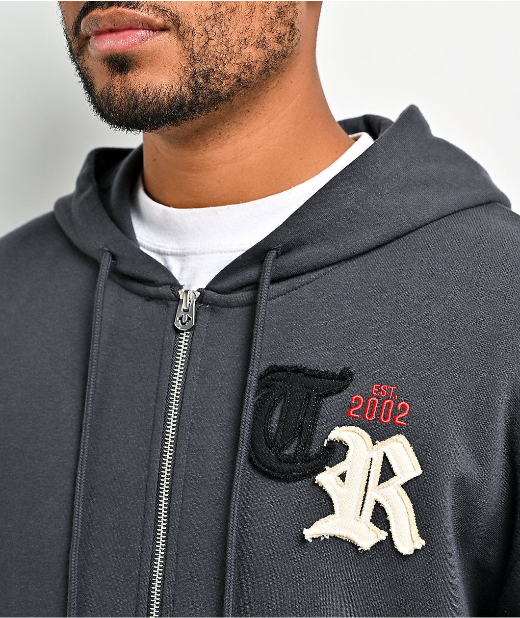 True Religion Tossed Logo Phantom Grey Sweatpants
