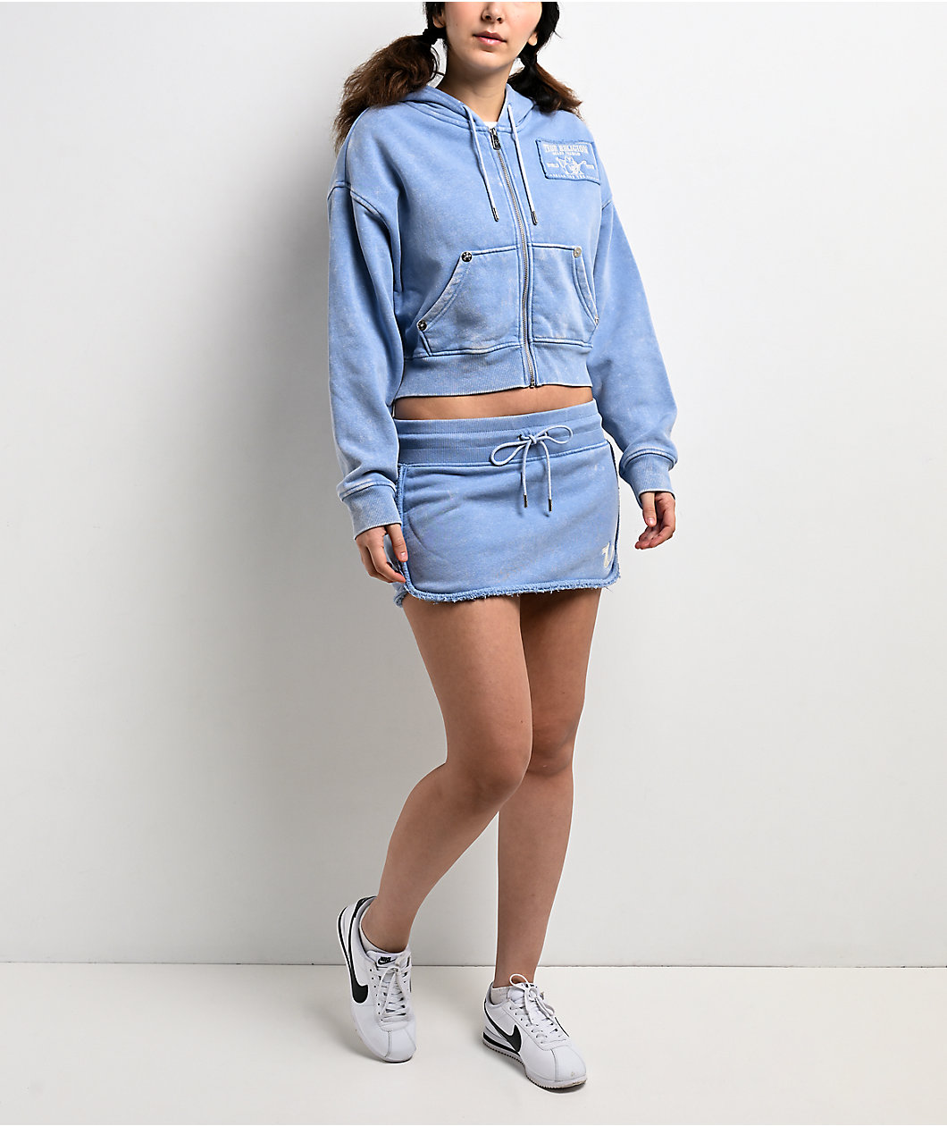 True Religion Vintage Blue Wash Skirt