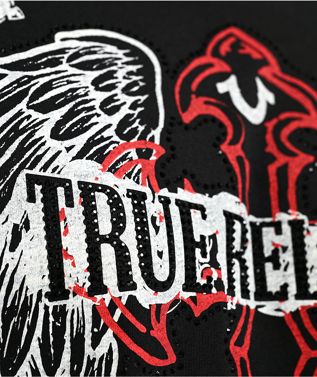 True Religion Winged Cross Black T-Shirt