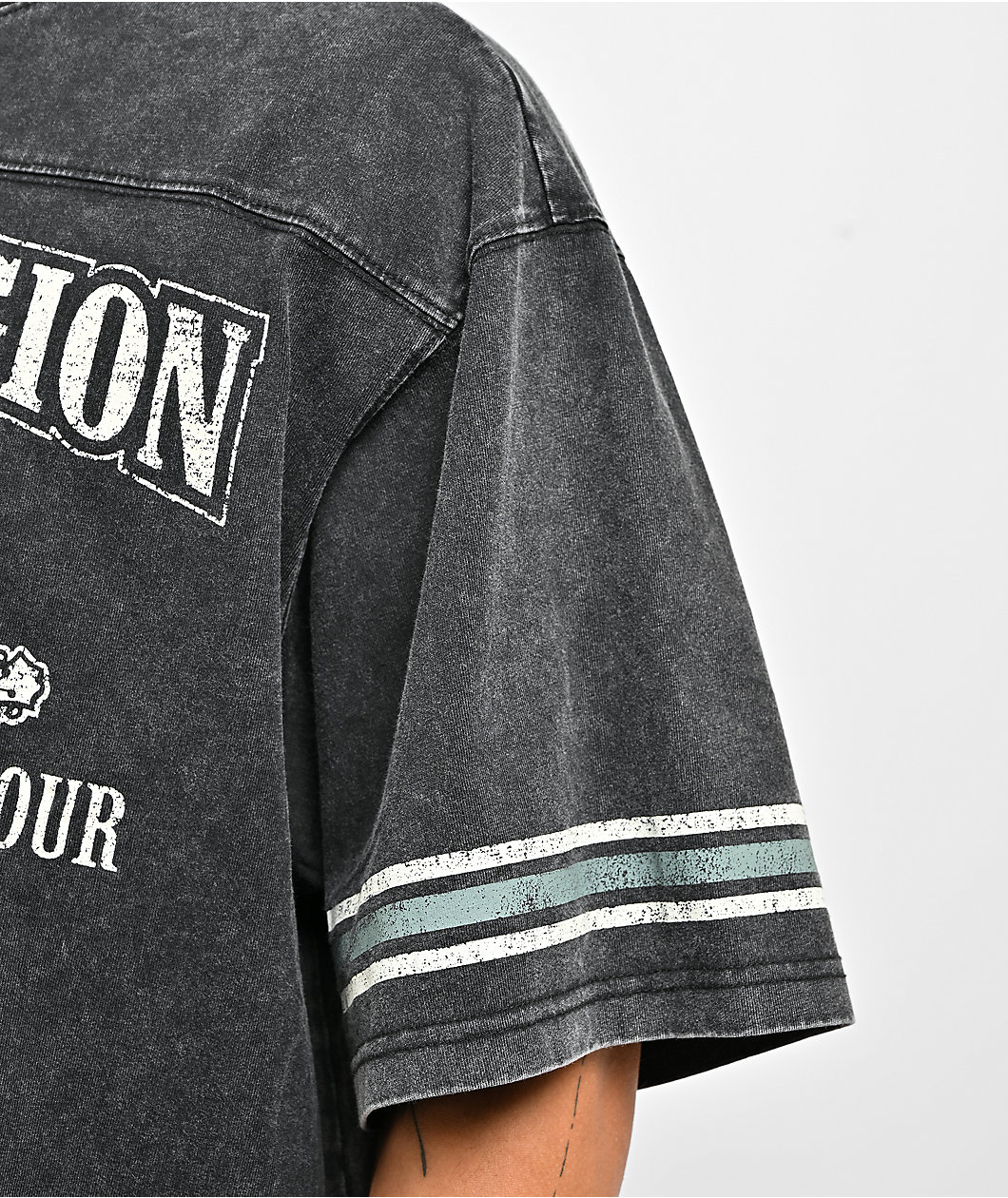 True Religion World Tour Black Wash T-Shirt