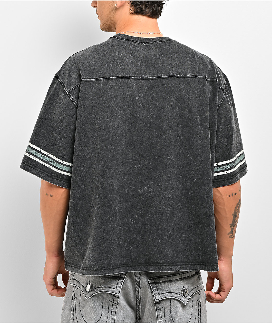 True Religion World Tour Black Wash T-Shirt