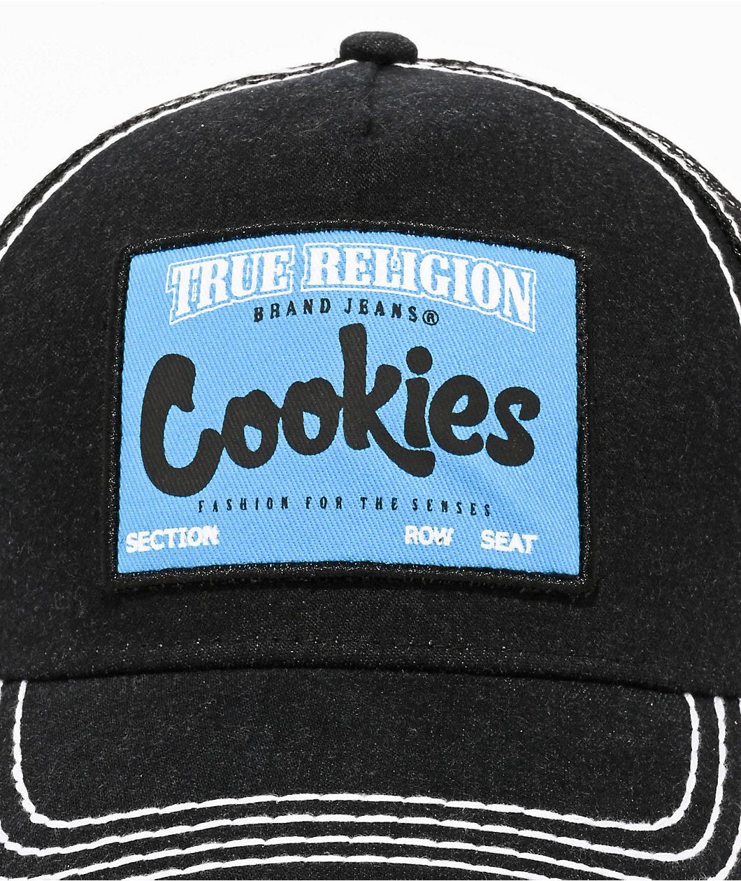 True Religion x Cookies Denim Black Trucker Hat
