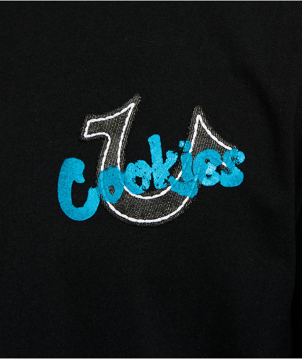 True Religion x Cookies Horseshoe Applique Black T-Shirt