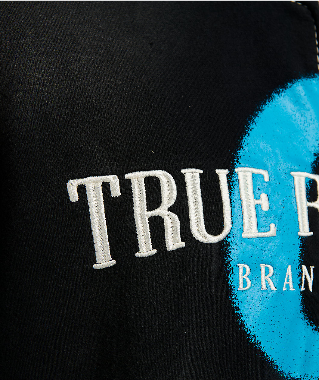 True Religion x Cookies Washed Black Zip Hoodie