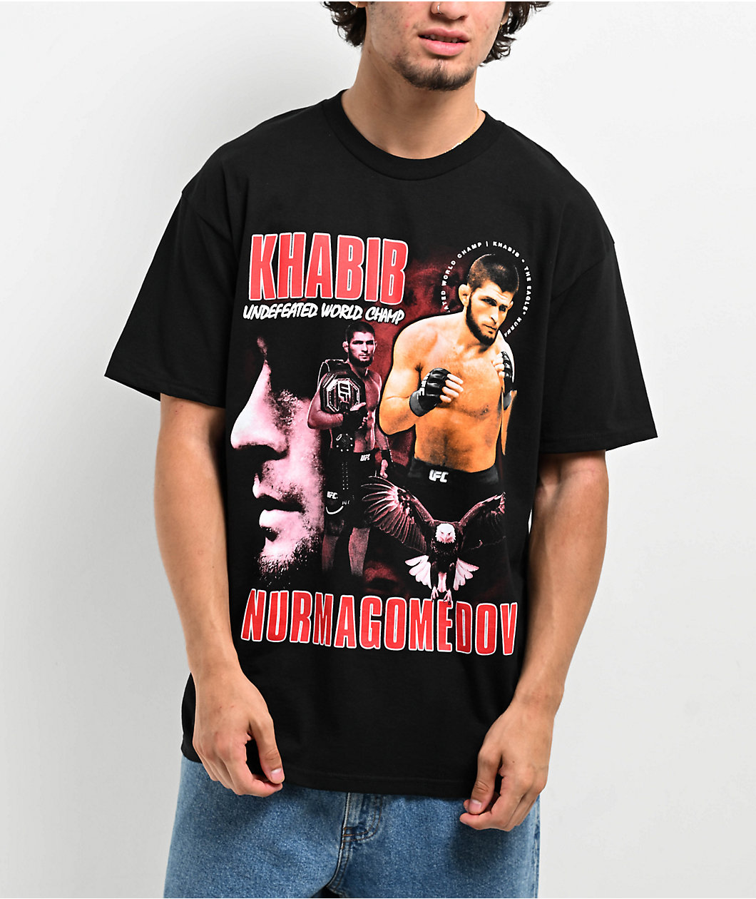 UFC Khabib Black T Shirt Liberty Center