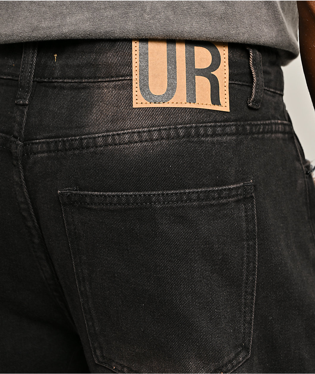 Uncle Ralph Rip And Repair Black & Blue Wash Jeans