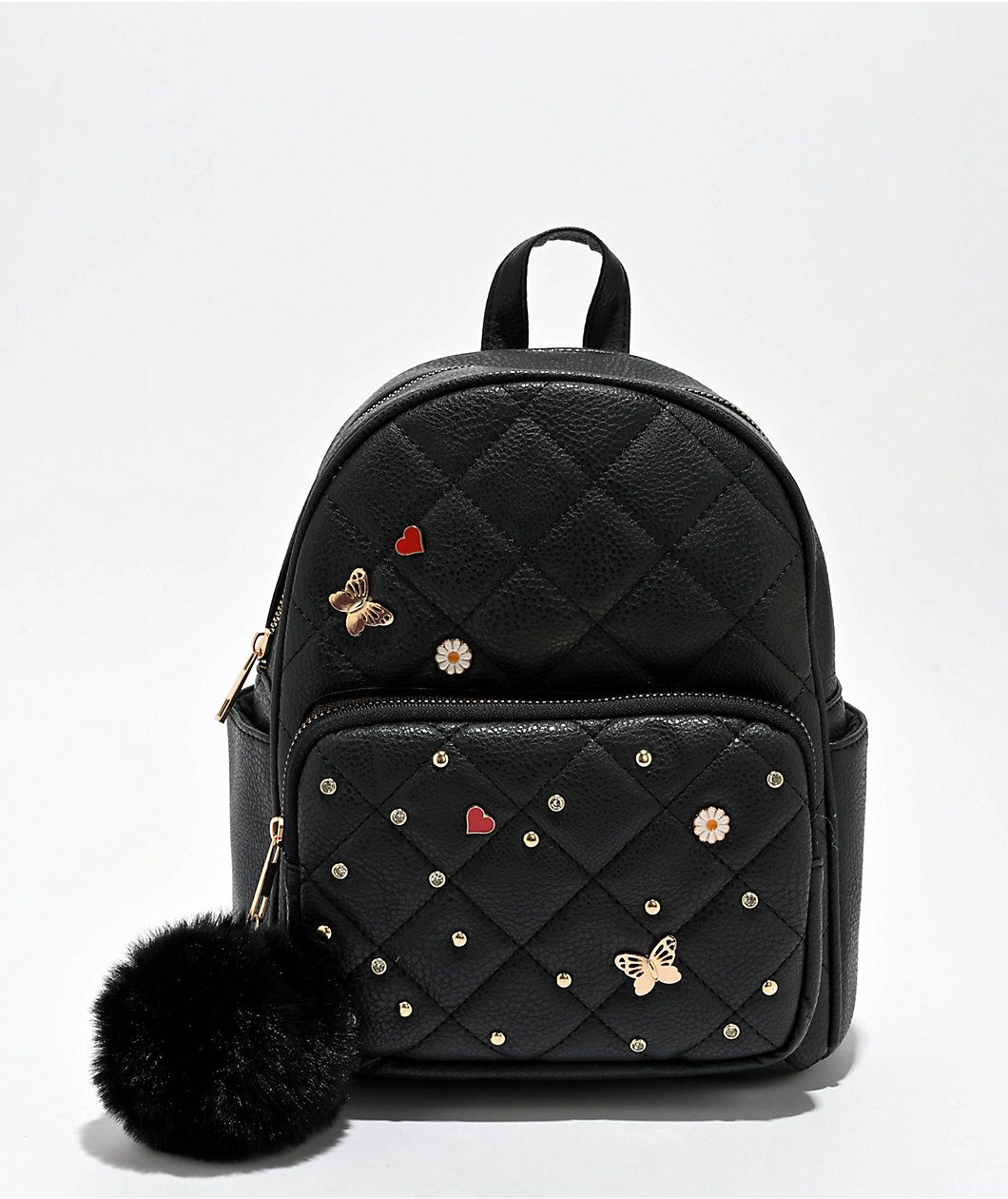 Under1Sky Charm Black Mini Backpack