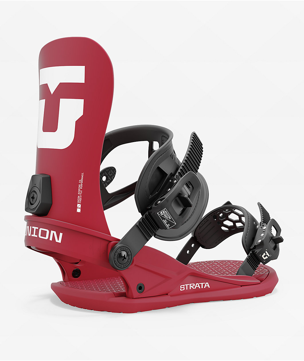 Union Men's Strata Red Snowboard Bindings 2025