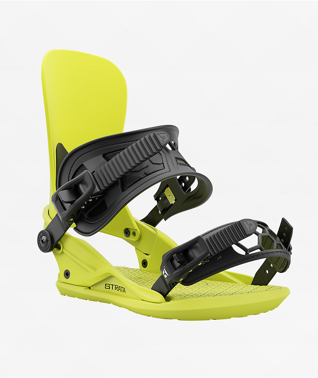 Union Strata Acid Green Snowboard Bindings 2025