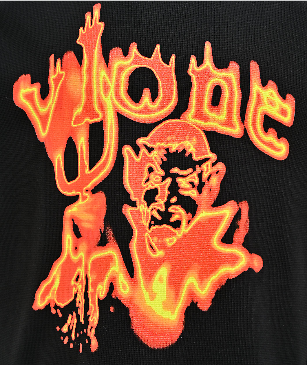 VLONE Devil Black Thermal Long Sleeve T-Shirt