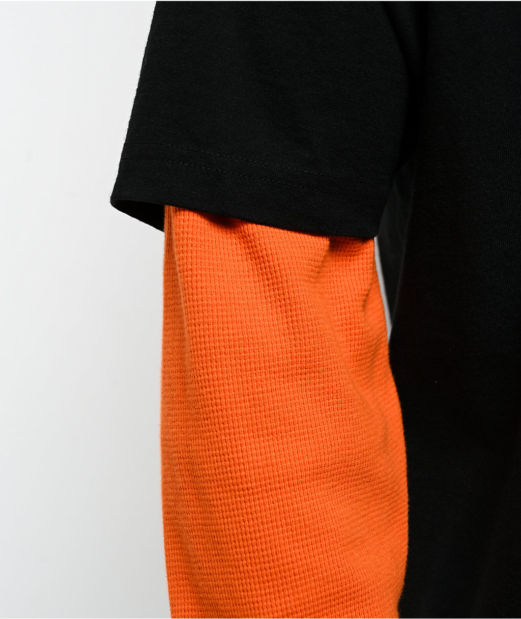 VLONE Friends Black & Orange 2fer Long Sleeve T-Shirt