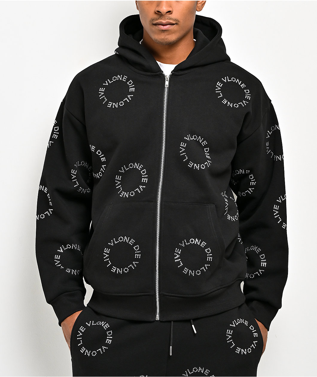 VLONE LVDV Black Zip Hoodie