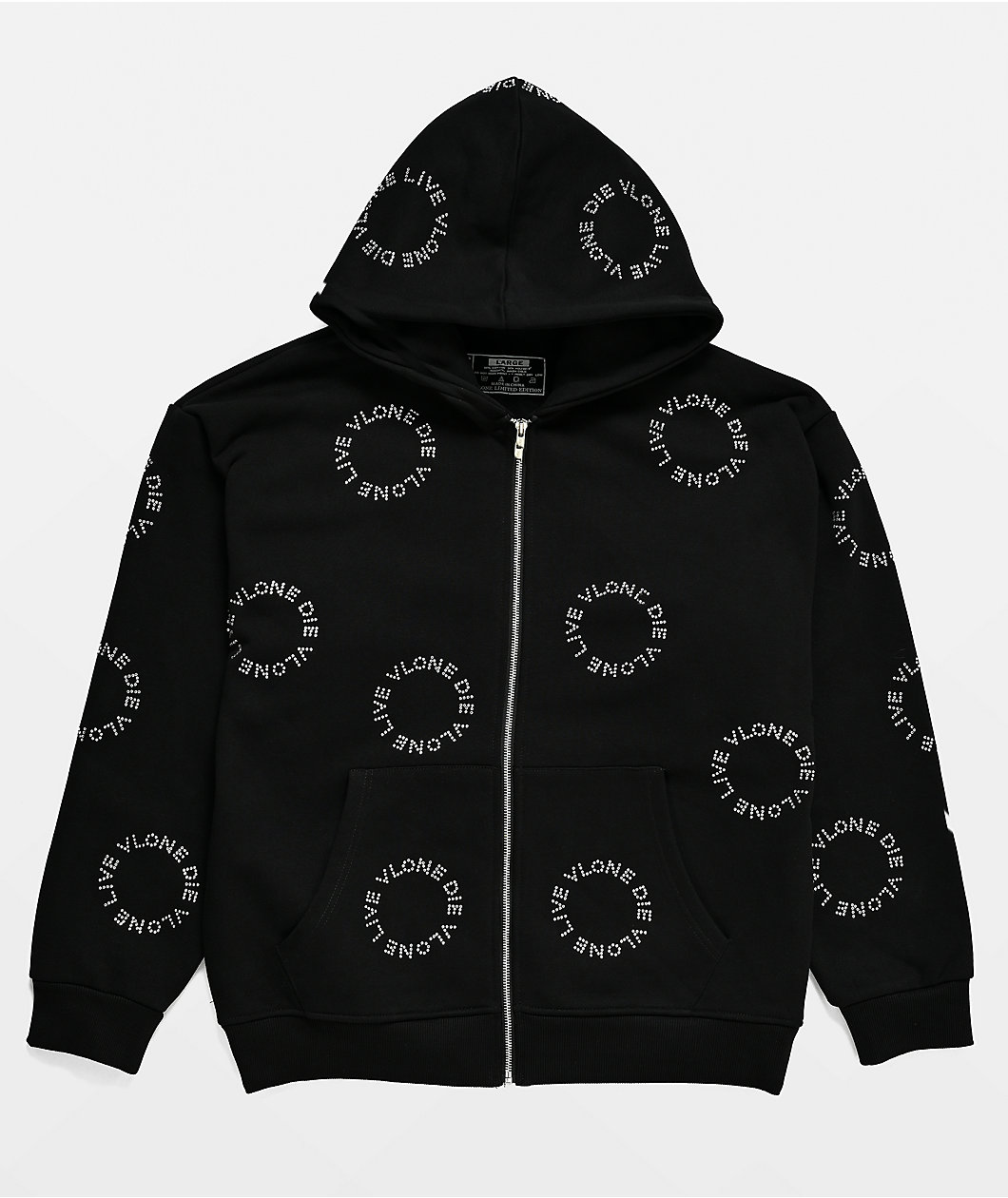 VLONE LVDV Black Zip Hoodie