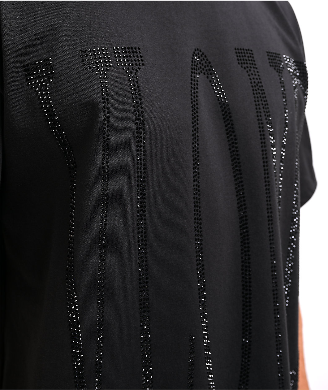 VLONE Murdered Out Rhinestone Black T-Shirt