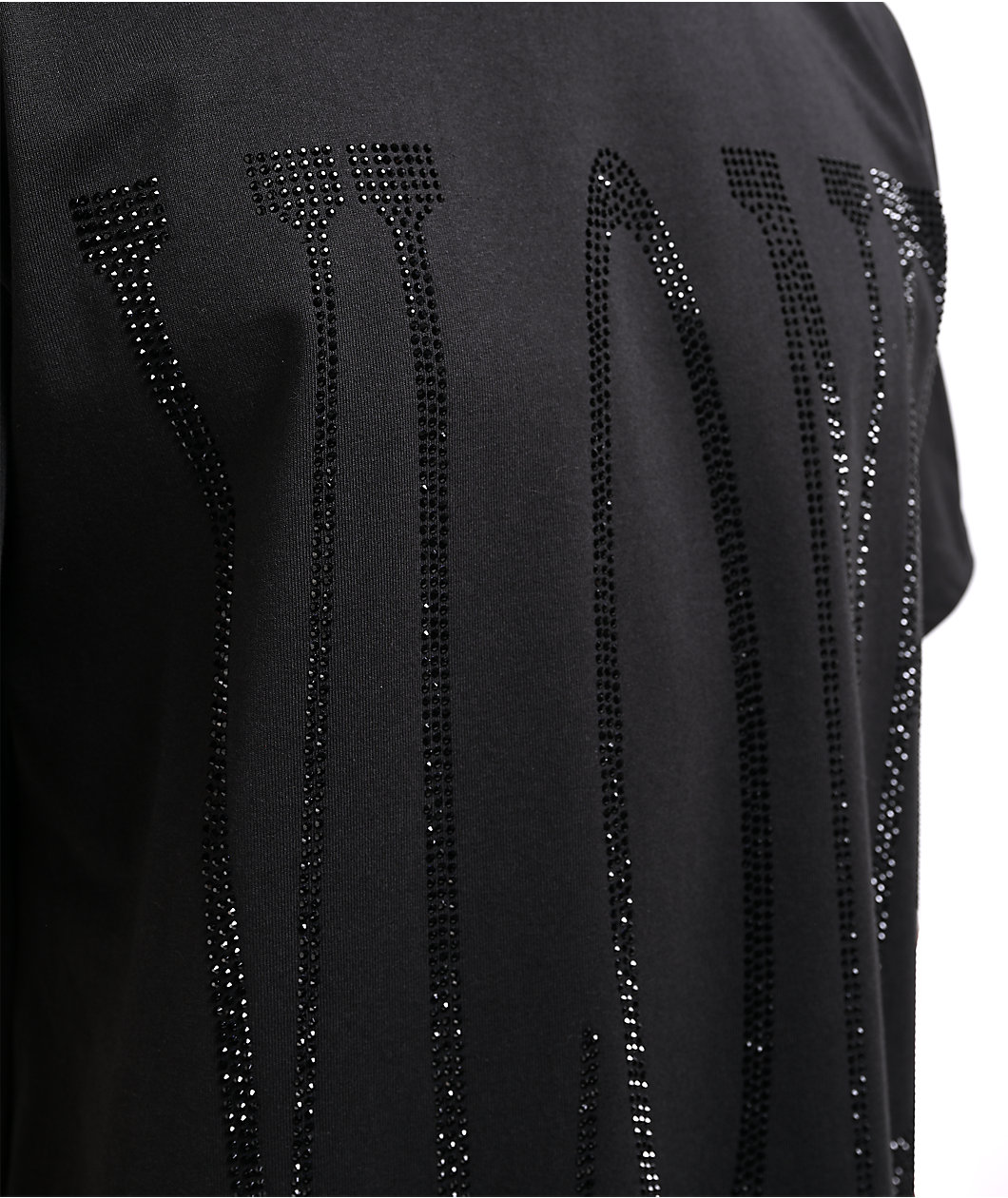 VLONE Murdered Out Rhinestone Black T-Shirt