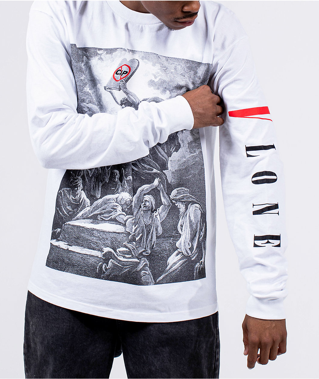 VLONE No Cap White Long Sleeve T-Shirt