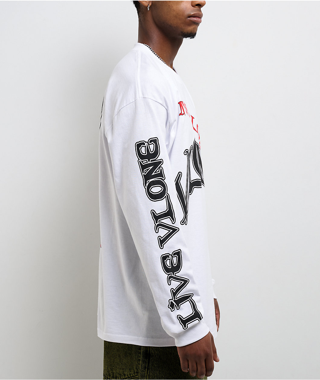 VLONE Omen White Long Sleeve T-Shirt