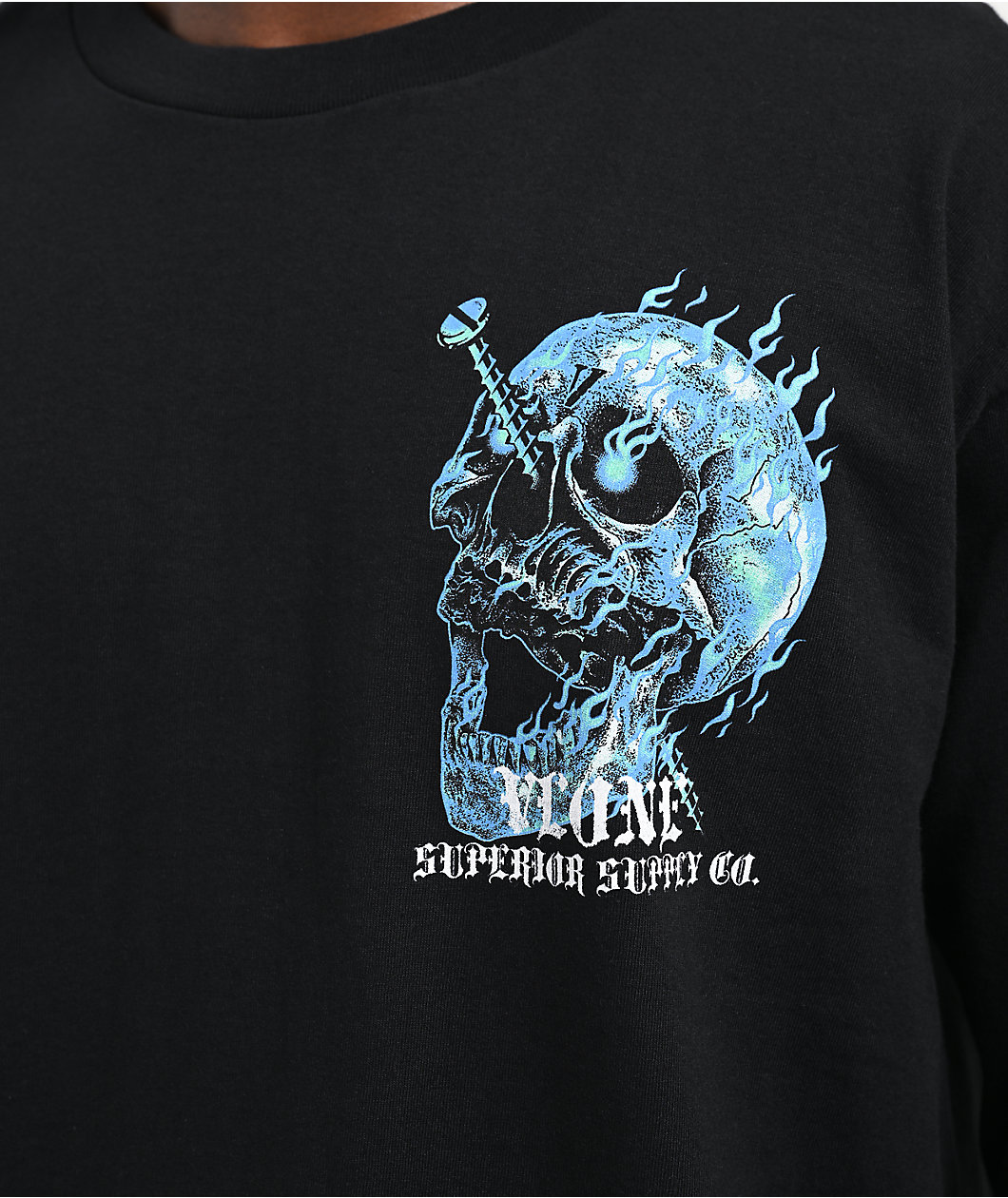 VLONE Screwed Black Long Sleeve T-Shirt
