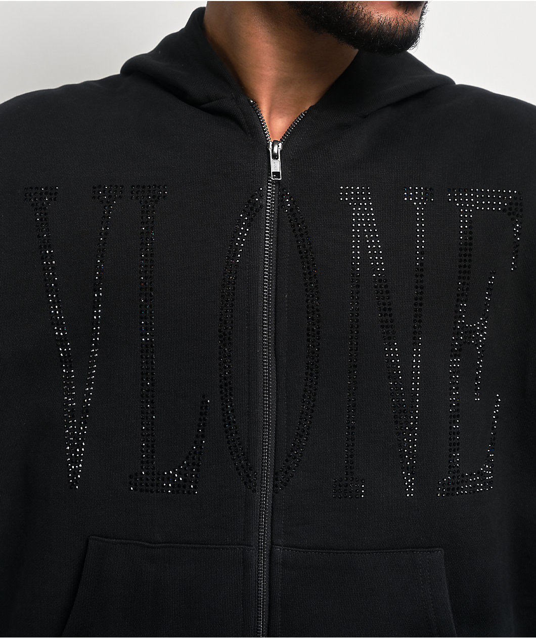 VLONE Staple Murdered Out Black Zip Hoodie