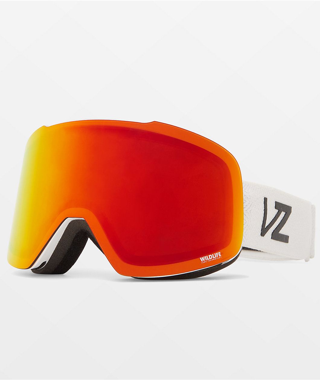 VONZIPPER Outro Corpo White & Fire Chrome Snowboard Goggles