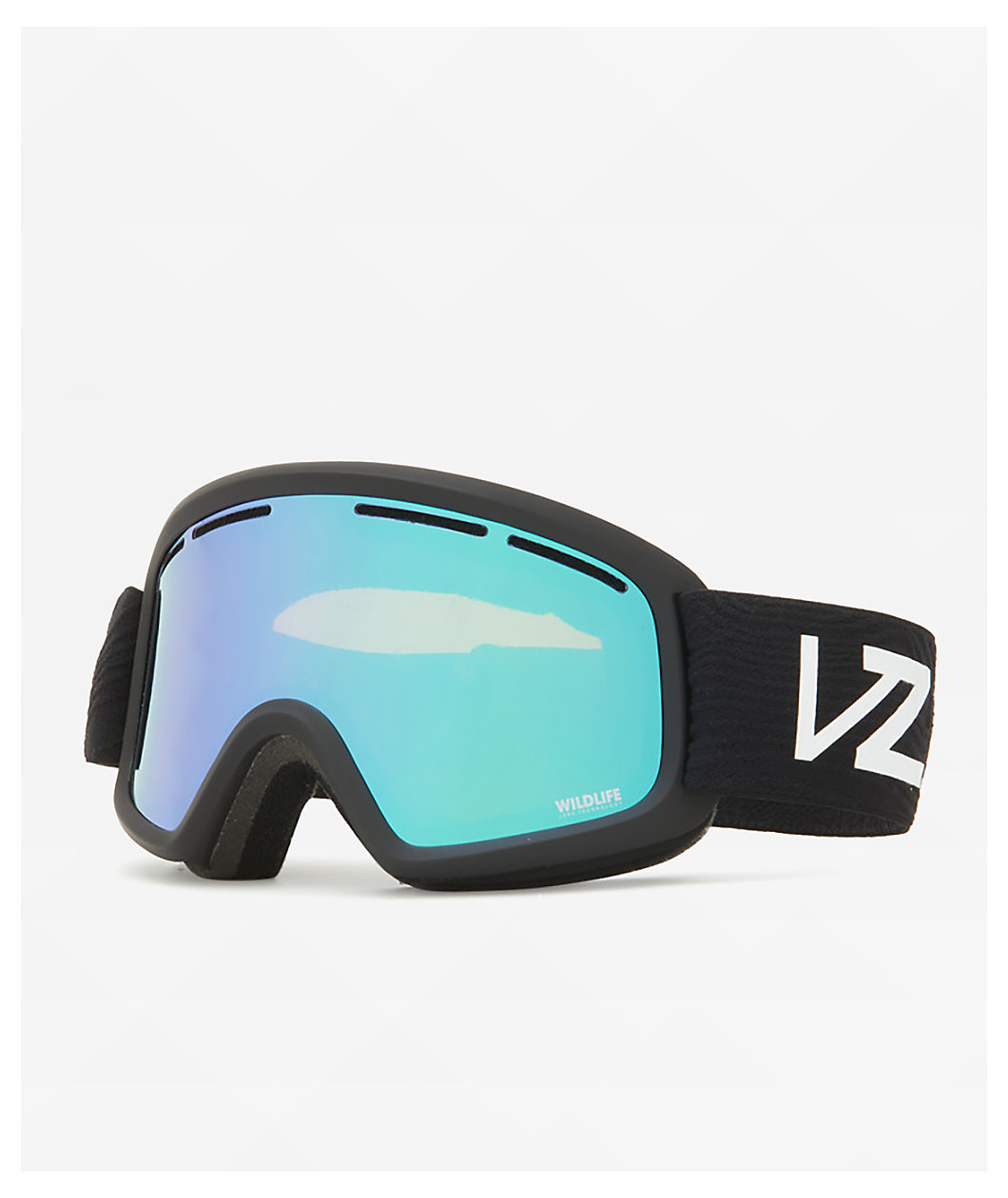 VONZIPPER Trike Black Satin & Stellar Chrome Snowboard Goggles