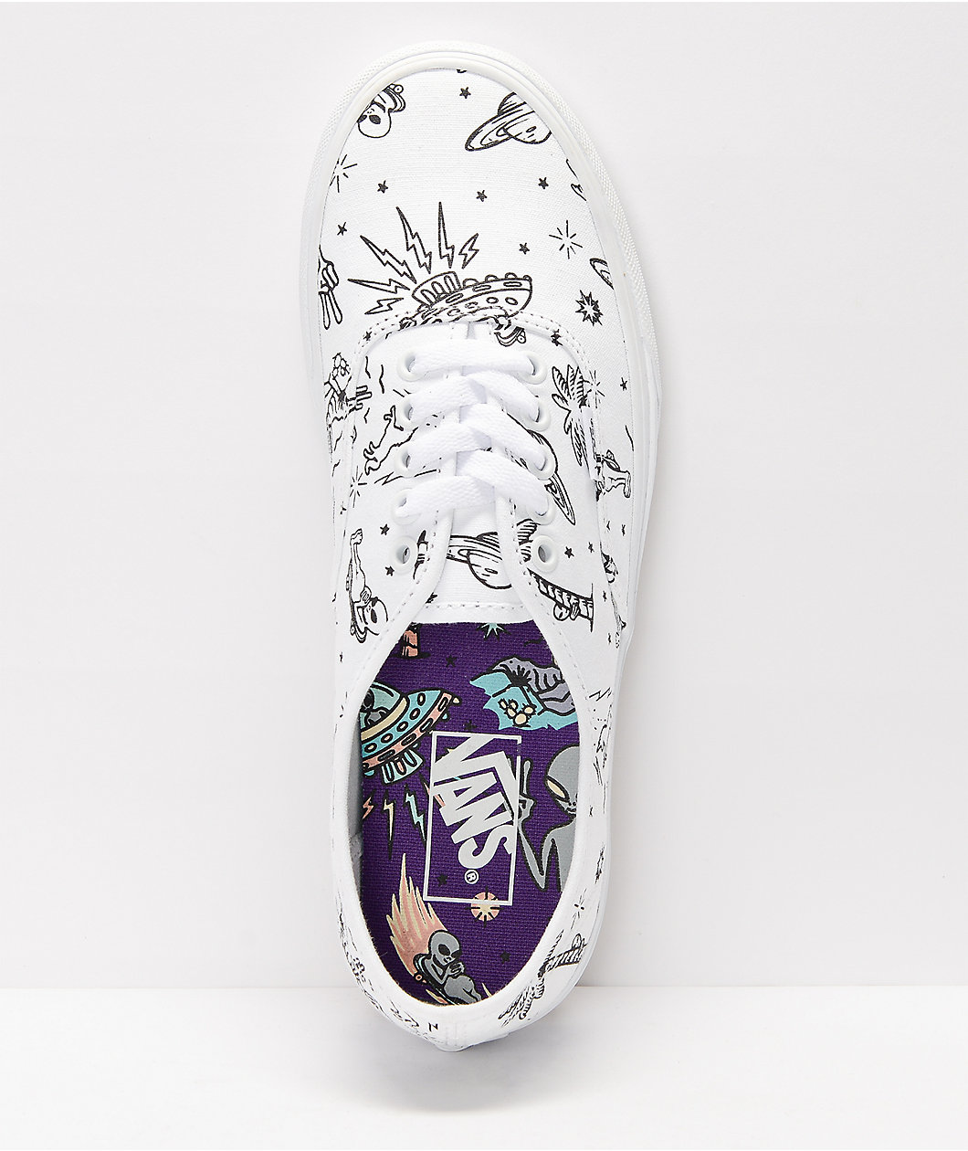 Vans Authentic Unidentified U-Paint White Skate Shoes