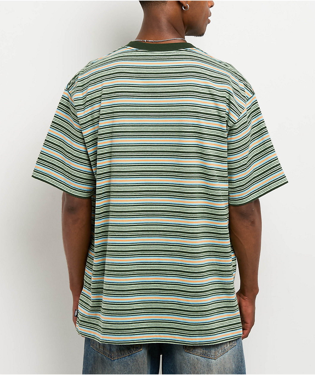 Vans Cameron Grey Mint Green Knit T-Shirt