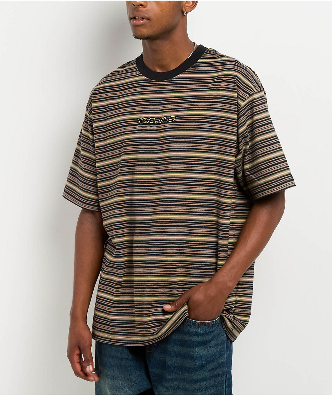 Vans Cameron Walnut Brown Knit T-Shirt