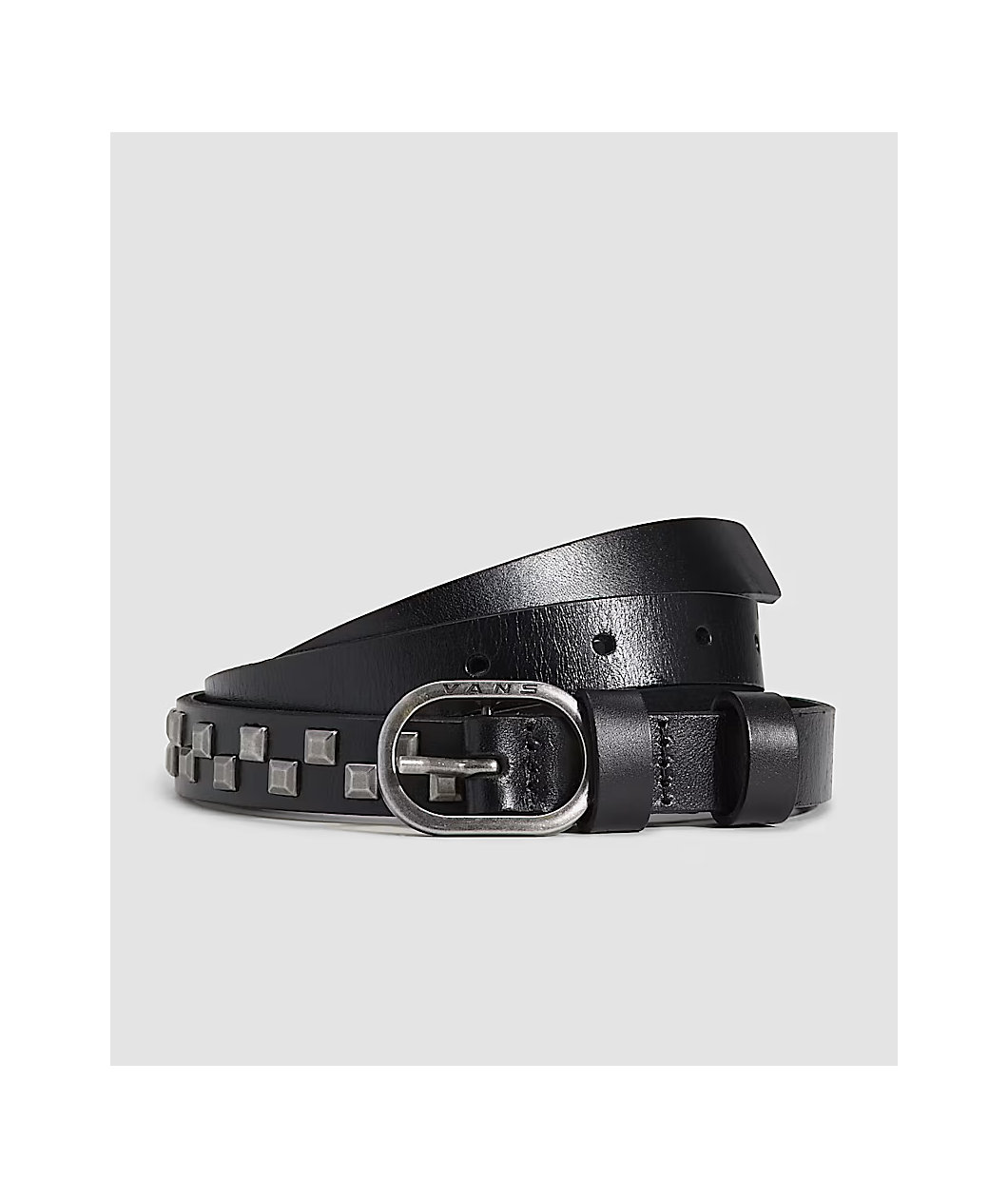 Vans Check Black Leather Belt