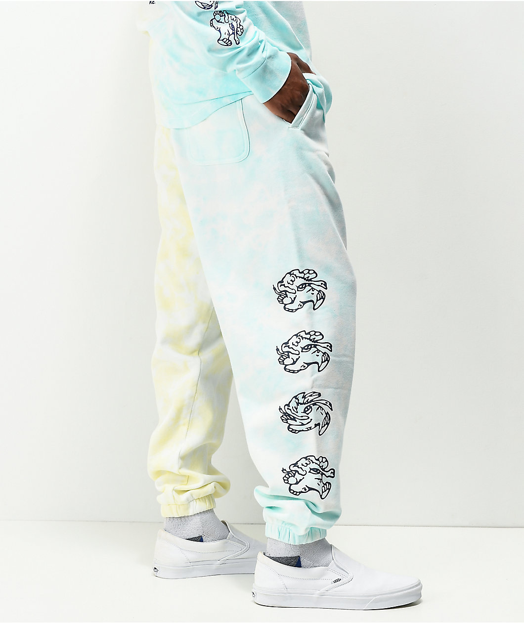 Vans Experience Blue & Yellow Tie Dye Sweatpants