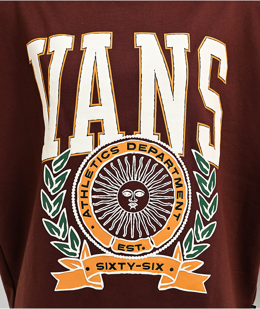 Vans First Team Bitter Chocolate Crewneck Sweatshirt