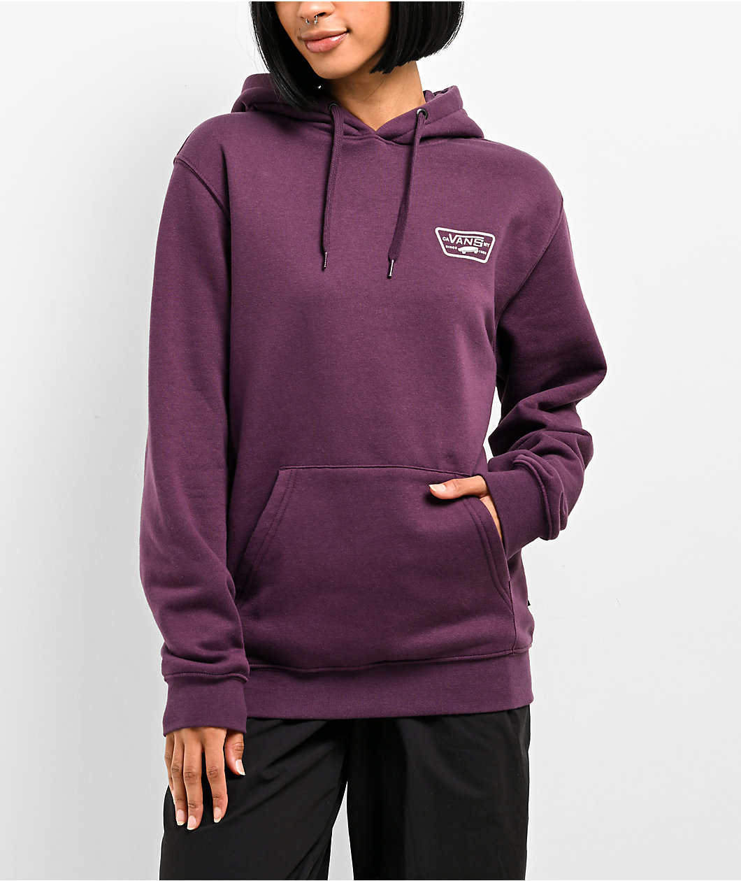 Vans Full Patch Burgundy Hoodie