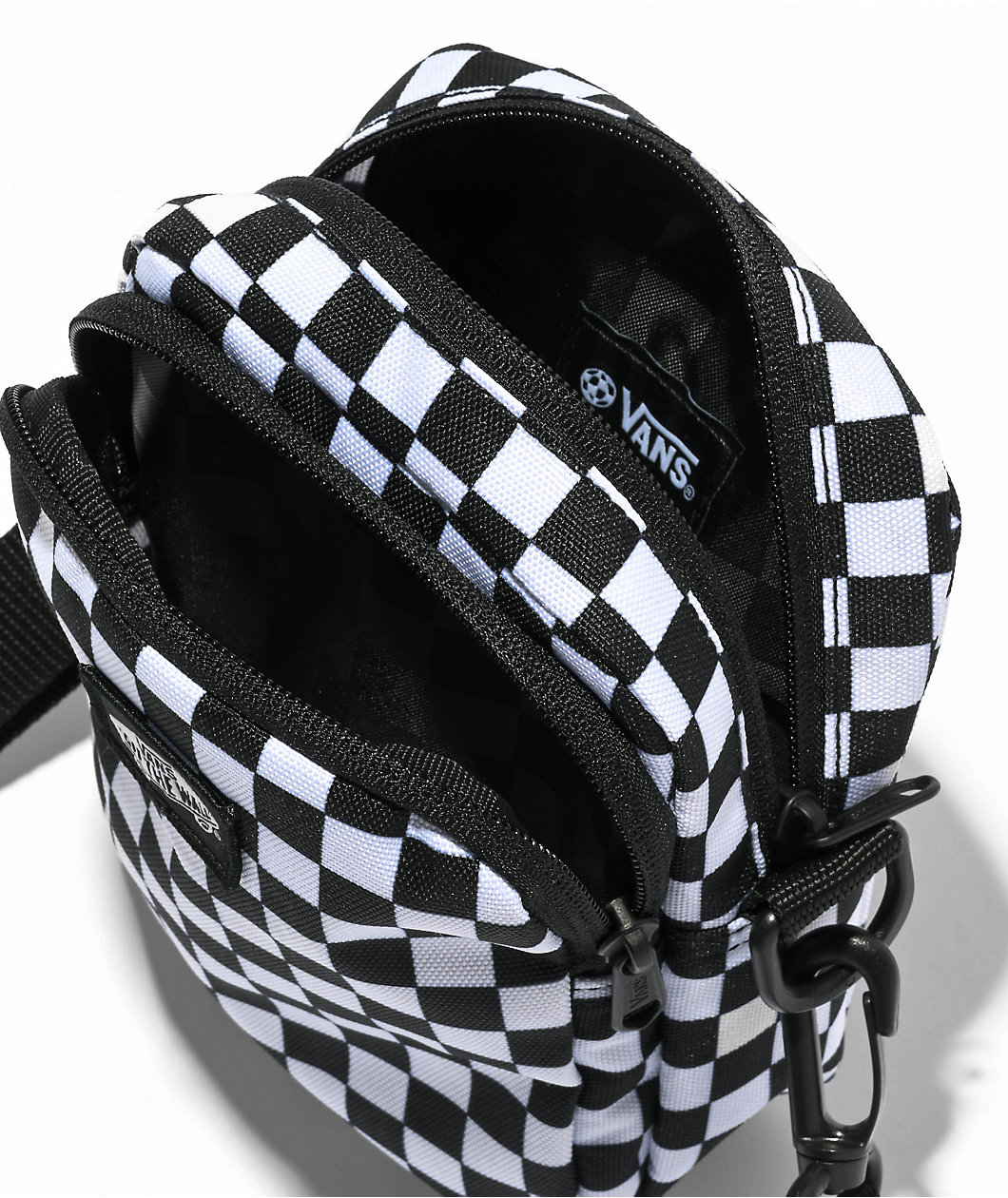 Vans Go Getter Black & White Checkered Crossbody Bag