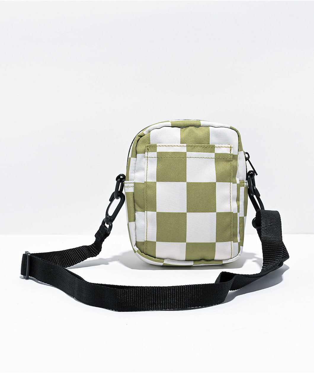 Vans Go Getter Green Checker Crossbody Bag