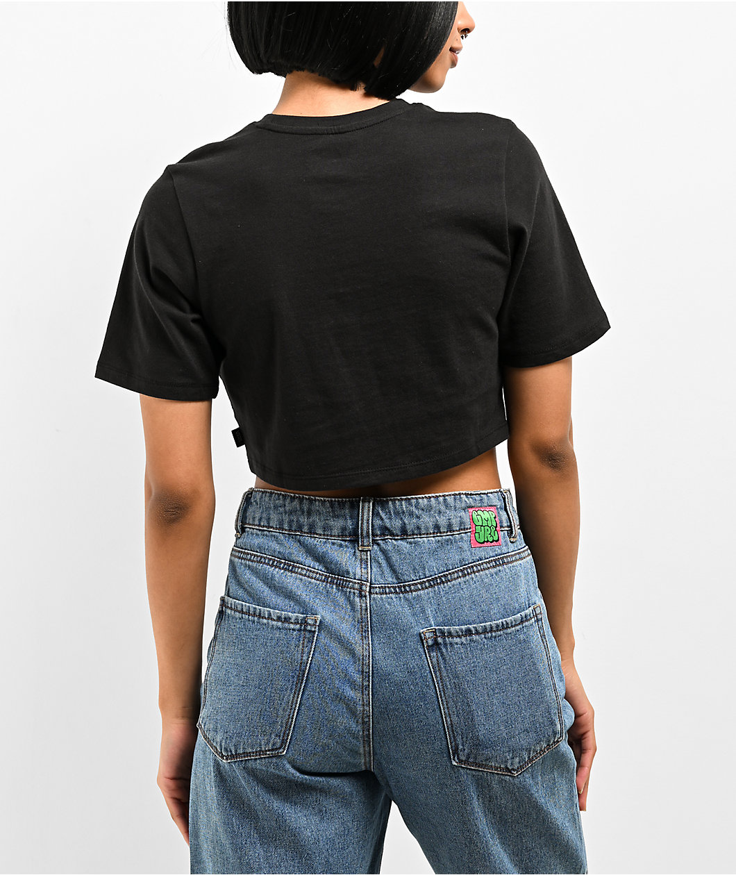 Vans Growing Ideas Black Crop T-Shirt