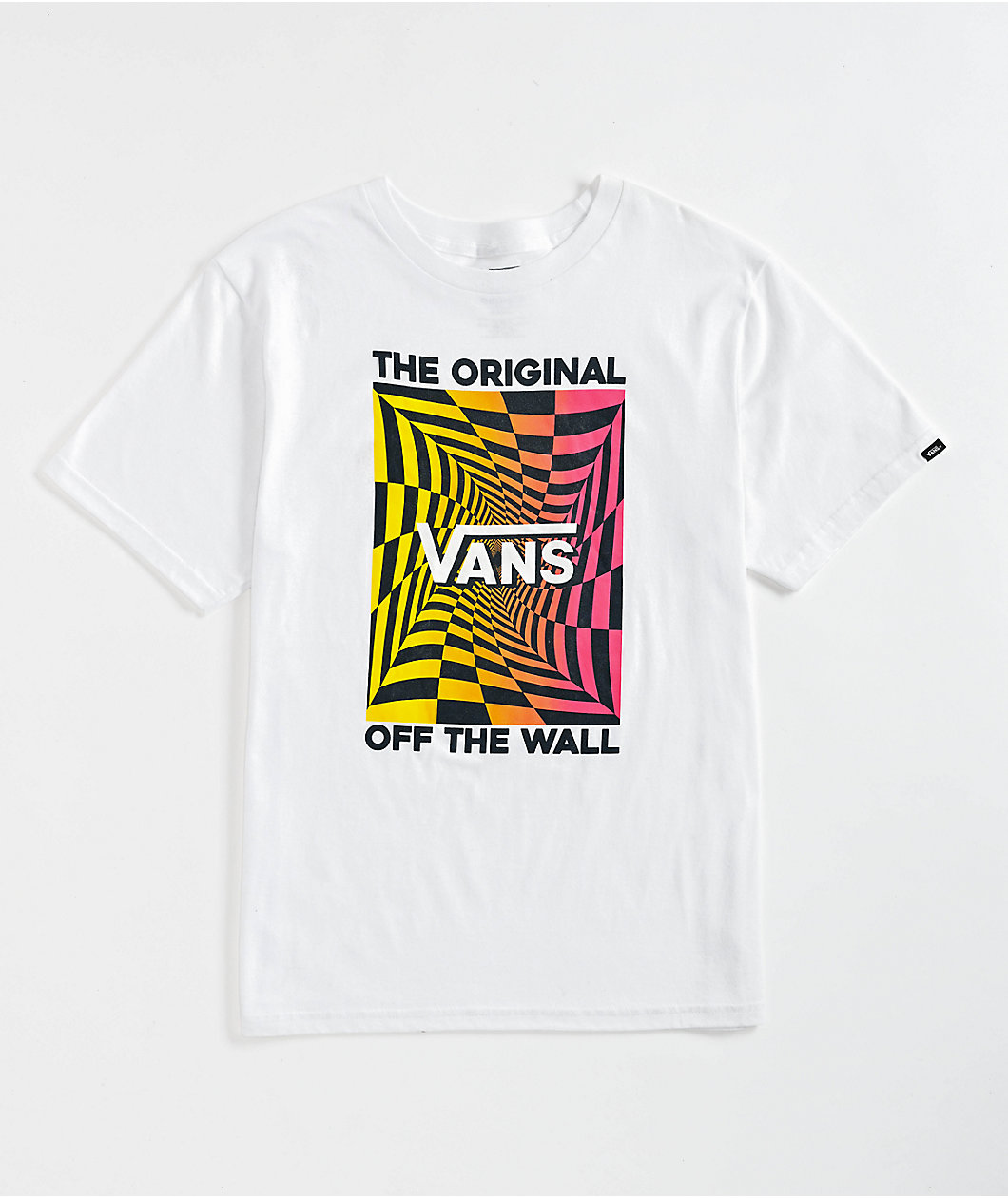 Vans Kids OTW Gradient Checkerboard White T Shirt Connecticut Post Mall