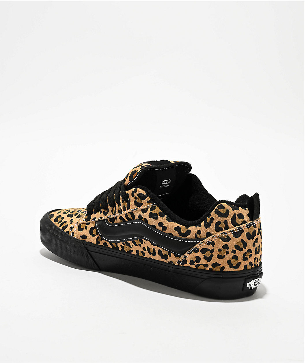 Vans Knu Skool Leopard & Black Skate Shoes