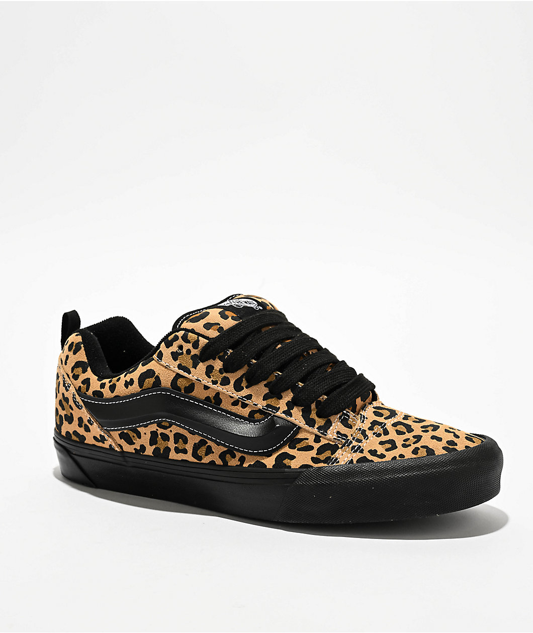 Vans Knu Skool Leopard & Black Skate Shoes