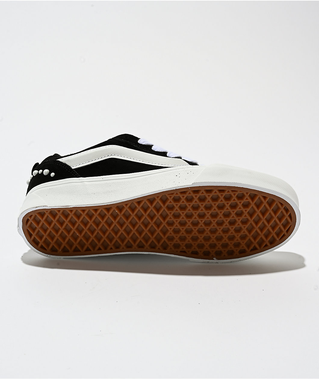 Vans Knu Skool Pearls Black & White Skate Shoes