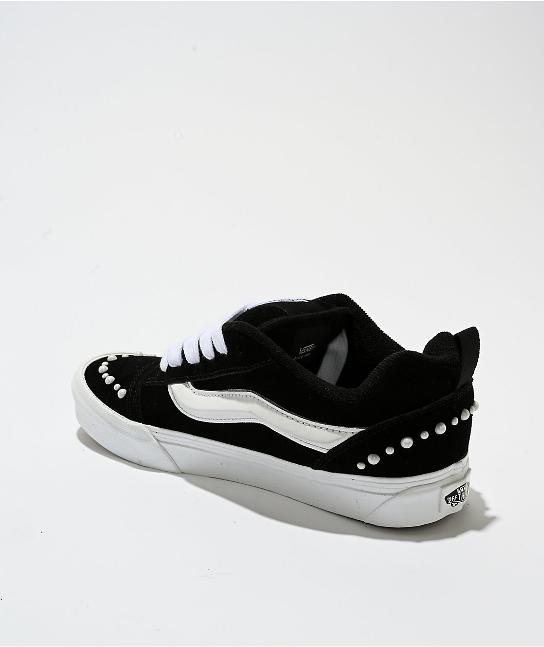 Vans Knu Skool Pearls Black & White Skate Shoes