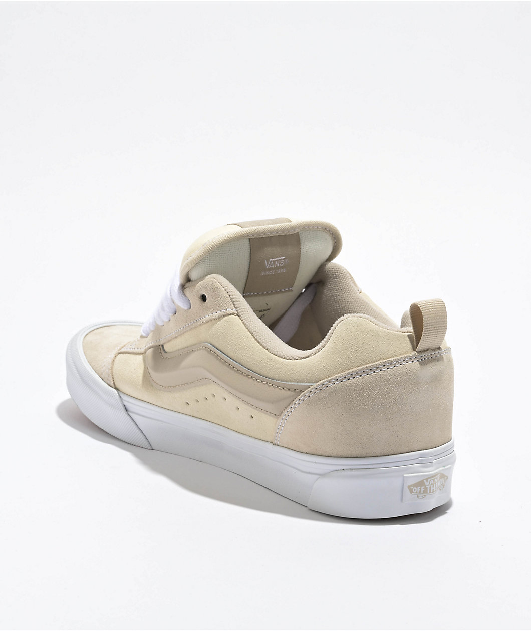 Vans Knu Skool Tri-Tone Vintage White Skate Shoes