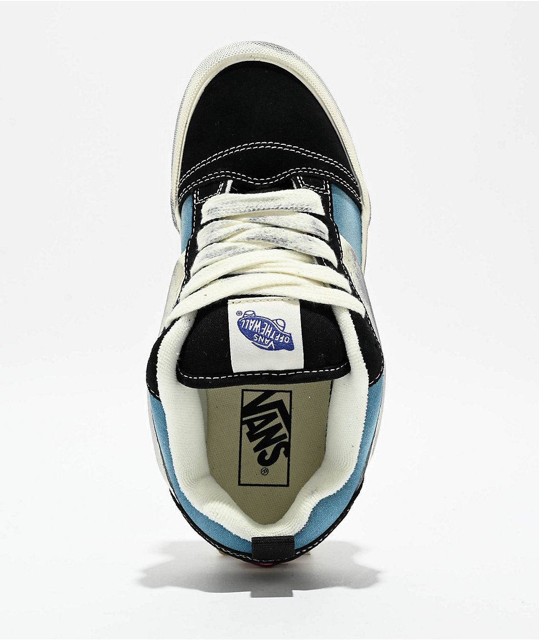 Vans Knu Skool Wave Washed Blue Skate Shoes