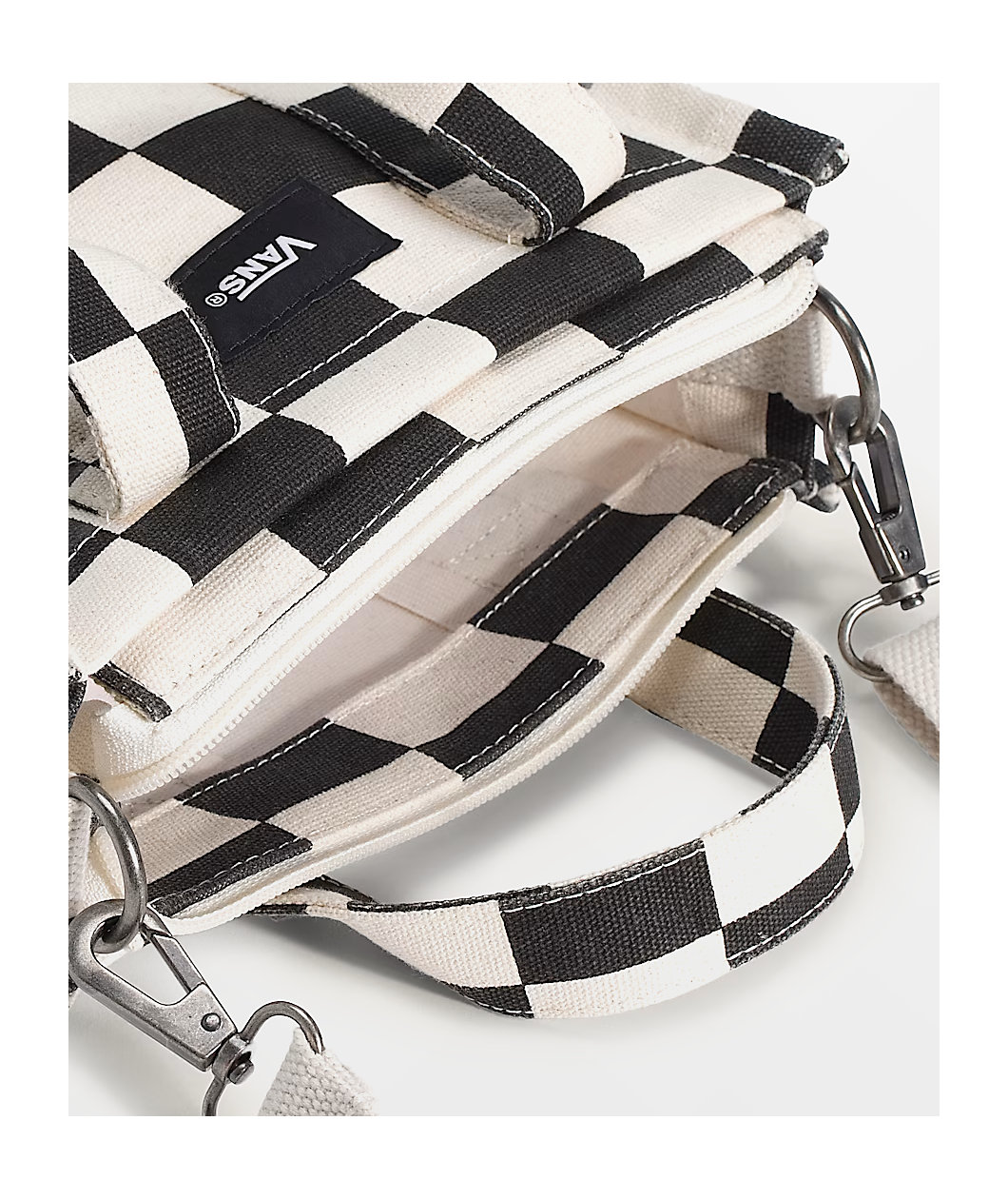 Vans Lil Pergs White & Black Checker Mini Tote Bag