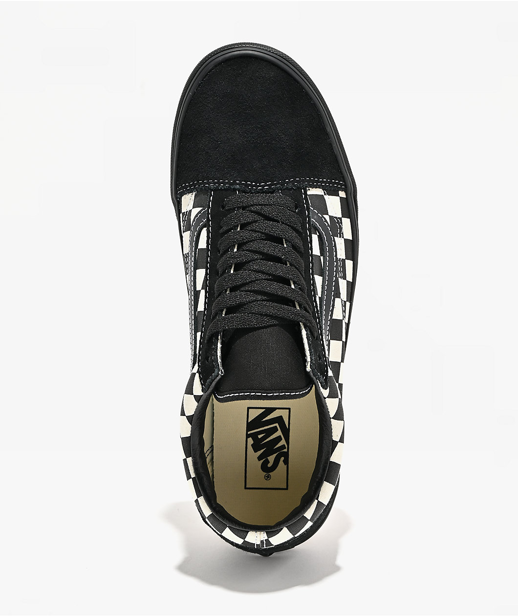 Vans Old Skool Checkerboard Black & White Skate Shoes