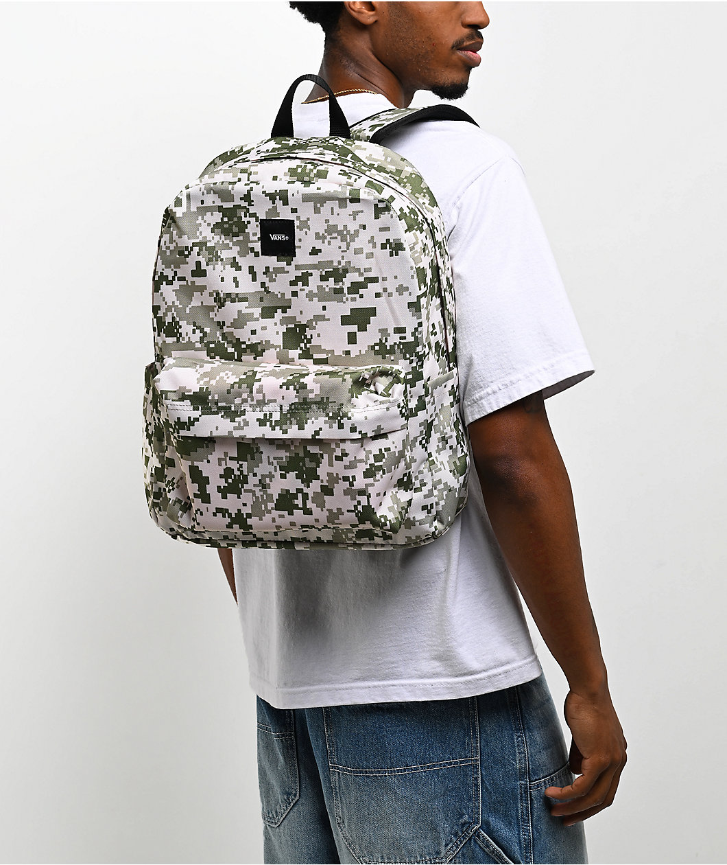 Vans Old Skool Digi Camo Green & Natural Backpack