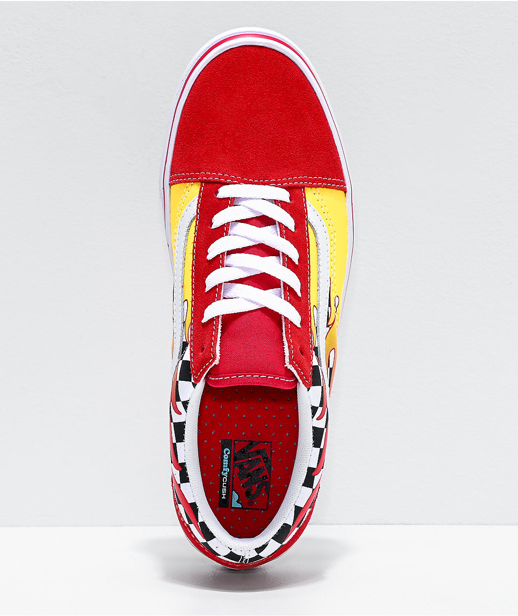 Vans Old Skool Flame Checkerboard Skate Shoes