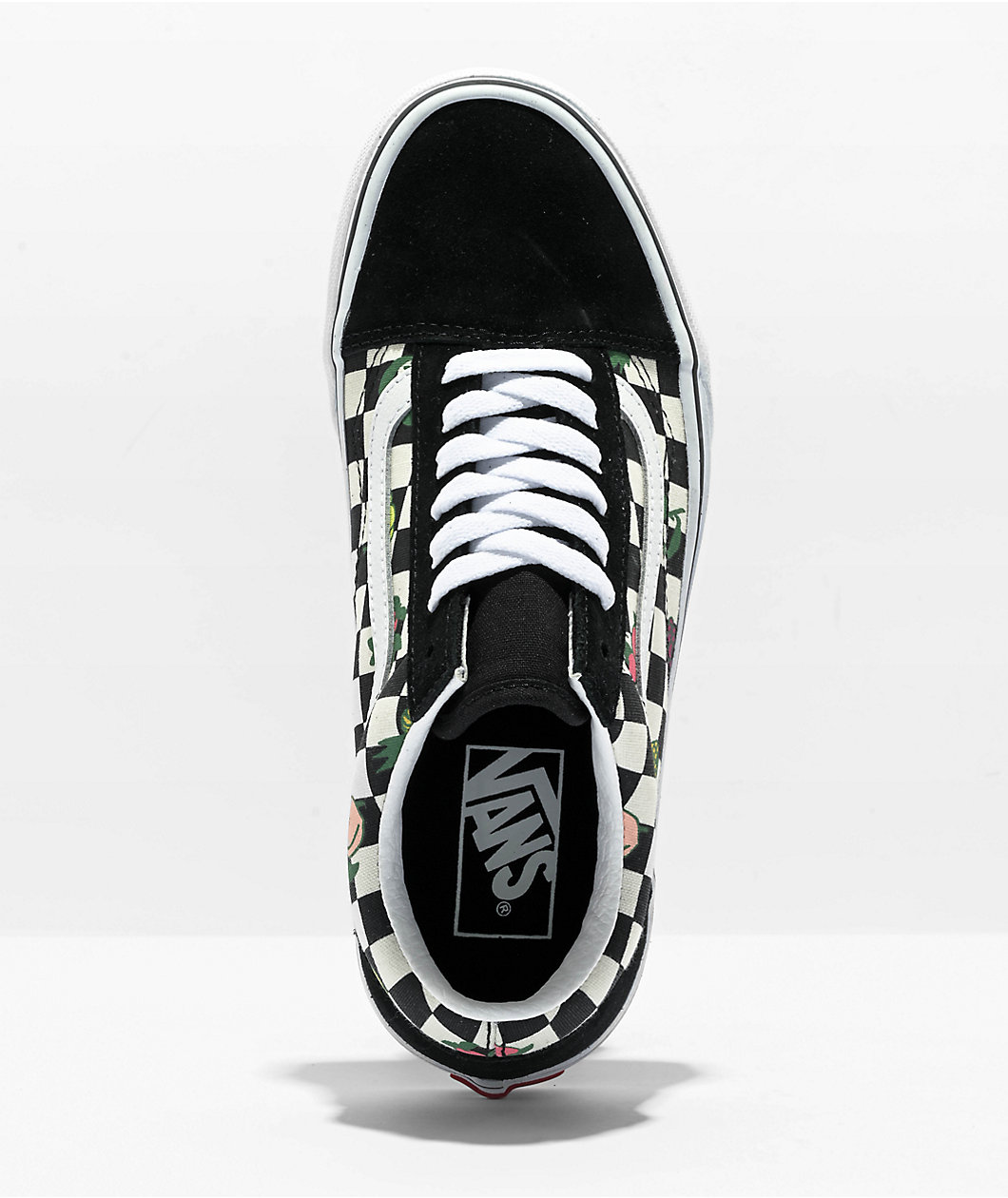 Vans Old Skool Fruit Checker Black & White Skate Shoes