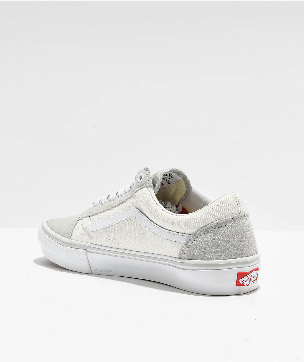 Vans Old Skool Light Grey & White Skate Shoes