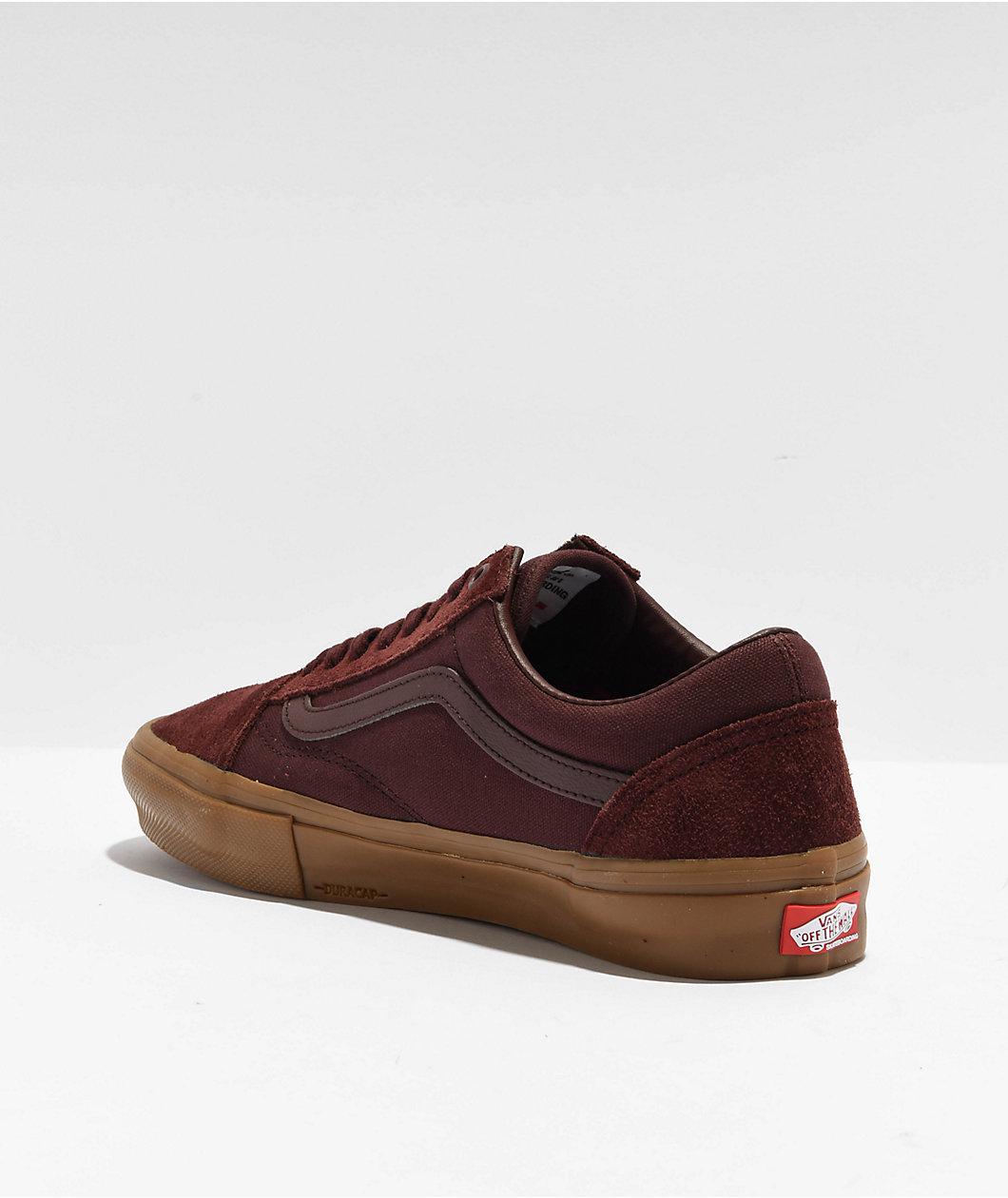 Vans Old Skool Maroon & Gum Skate Shoes