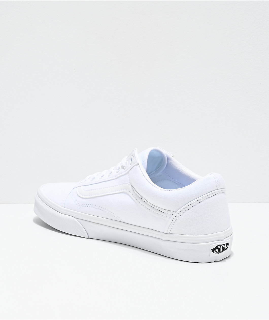 Vans Old Skool Mono White Skate Shoes